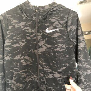 Youth Nike DRI FIT Camo Track Hoodie